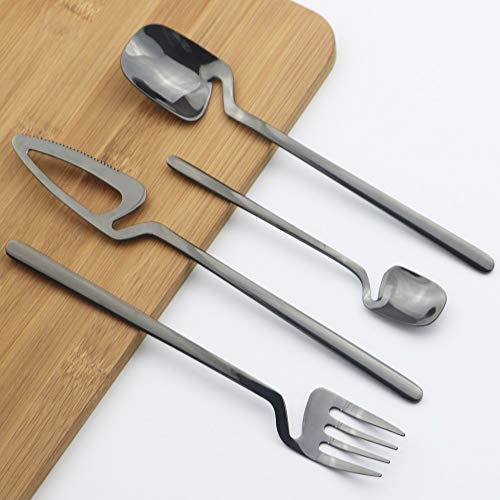 Ménagère de table champagne antirouille facile à nettoyer 24pcs - 7