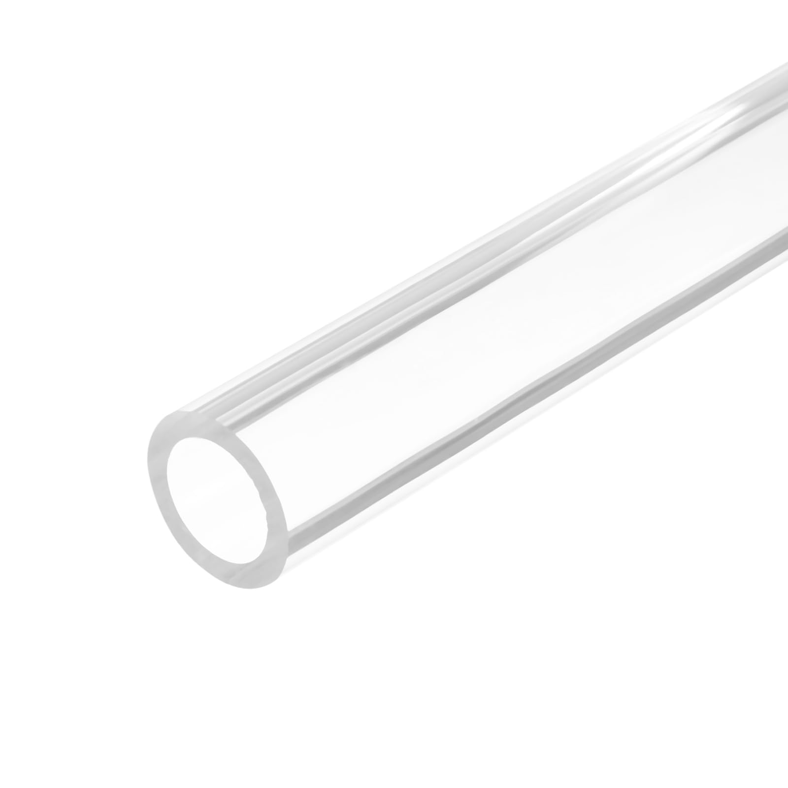 MECCANIXITY Acrylic Pipe Clear Rigid Round Tube 25mm(1 inch) ID 35mm OD 6" for Lamps and Lanterns, Water Cooling System