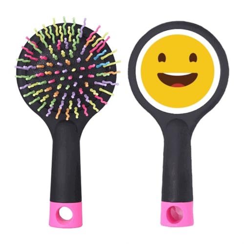 Brosse à cheveux démêlante Happy Laugh avec base coussin pour un coiffage quotidien fluide