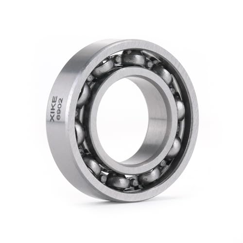 XiKe 2 Stück 6902 C3 Kugellager 15x28x7mm - Offene, Lagerstahl, Ultradünn, Ideal für 3D-Drucker, Modellbau, Schrittmotor, Fahrrad usw.