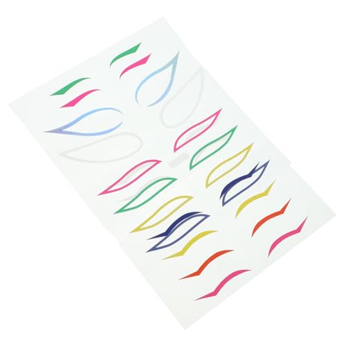 ELAYARD 4セット女性用アイメイクステッカー 防水アイラインシール 使いや