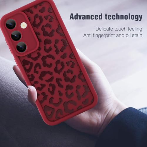 Image of Compatible with Samsung Galaxy S25 Plus Case, Wine Red