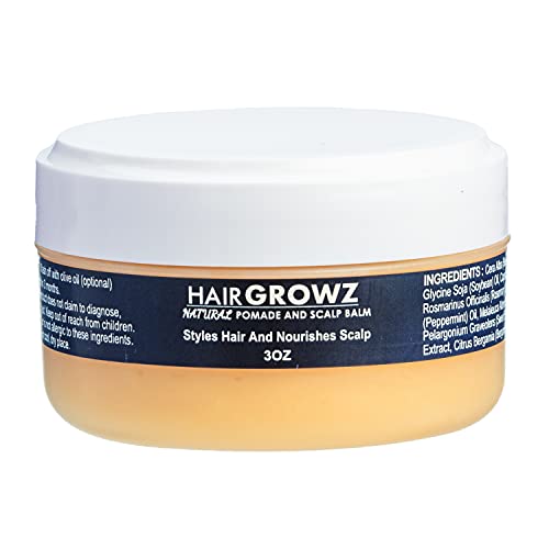 HairGrowz 2-in-1 Natural Pomade. 3oz. Time-Saver. GOD-Guided Formula.