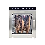 Stainless Steel Biltong Box Food Dehydrator and Drying Cabinet - Large 10 Trays, 5 Hanging Rods, with 20-90°C Temperature Control - Perfect for Drying Biltong, Meat, Vegetable & Fruit