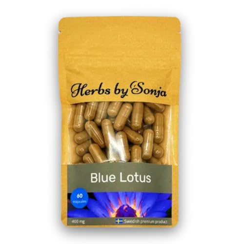 Lotus Bleu 400 mg * 60 Gélules – Extrait de Lotus Bleu Hautement Concentré 100:1 – Relaxation Naturelle – Favorise le Sommeil – Amélioration de...