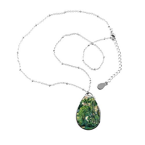 Pendentif Cézanne impressionnisme en forme de goutte pour vos soirées