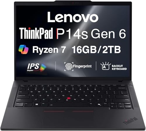 Image of Lenovo ThinkPad P14s Gen 6 14 inch FHD+ Laptop, AMD Ryzen AI 7 350, 16GB /2TB