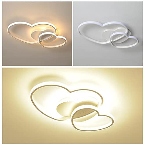 Lustre moderne en métal blanc de 65cm au design épuré pour un salon contemporain - 6