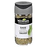 McCormick Gourmet (MCCO3), New Bottle, Premium Quality Natural Herbs & Spices, Sage Leaves, 7g