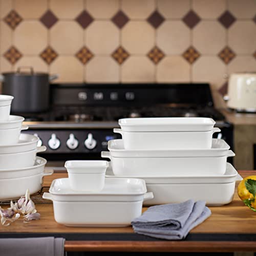 Foto von Villeroy und Boch Clever Cooking Rechteckige Backform, 11.75 zoll, Premium Porzellan, Weiß