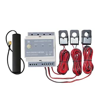 Bi-Directional,Din Rail,Monitor Solar PV,Power Usage Monitor,Home-Assistant,Modbus TCP/RTU, Three Phase Energy Meter, Net Energy metering, WiFi,Split Phase,150A,WEM3080T,CE,FCC,UL