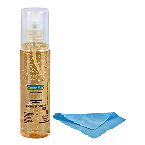 Image of Multipurpose Cleaning Gel 100 ml Premium Spectacles, Sunglasses, Laptop, PC, Camera Lens Cleaning Solution Spray Kit with Premium Microfiber Cloth (Pack of 2)