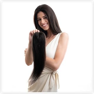 Hair Originals 100% Human Hair Toppers for Thinning Hair | Scalp Cover Up for Thinning Hair Extensions for Women (Natural ...