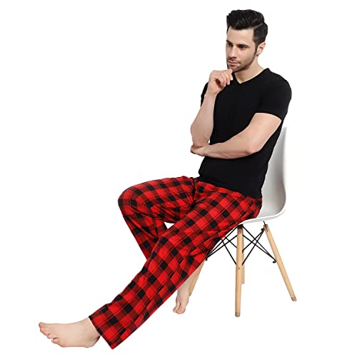 Men's Cozy Plaid Pants - Soft Flannel Pajama Bottom3