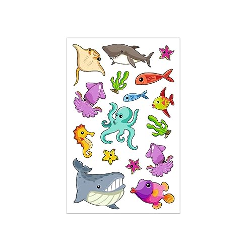 10 x Herlitz Sticker-Etikett 3 D Mädchen Motiv 2 1 Stück Meerestiere