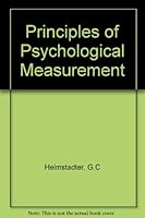 Principles of psychological measurement B0007K14W6 Book Cover