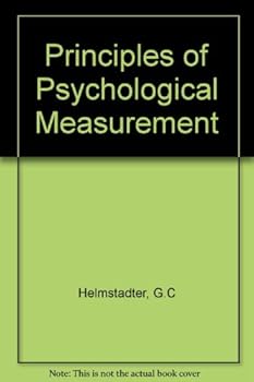 Hardcover Principles of psychological measurement Book
