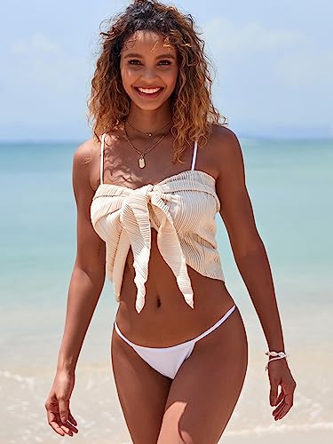 ZAFUL Women's Sarong Coverups Beach Wrap Sheer Bikini Wraps Chiffon Cover Ups for Swimwear4