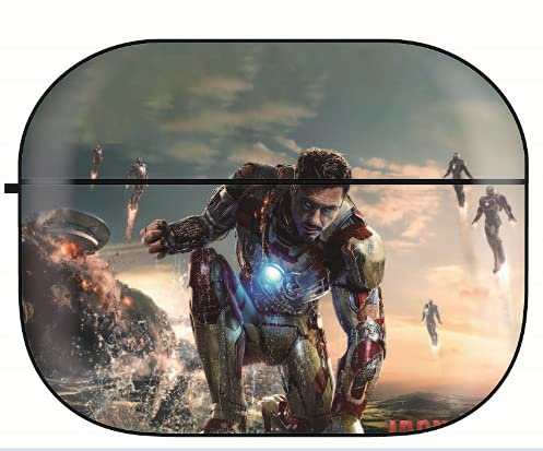 Zellux Mar Vel Aven Gers Airpods Pro Protective Case Cover Accessories Tpu Material, Full Protection Shock-Proof Cover With Keychain (Iron-Man) #TOP16