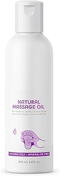 DK Natural Baby Massage Oil with 10 Oils - Sesame Oil, Avocado, Organic Almond, Organic Jojoba, Organic Chamomile - 200 ml Clinically Tested for Safety. Hypoallergenic, Mild & Gentle.