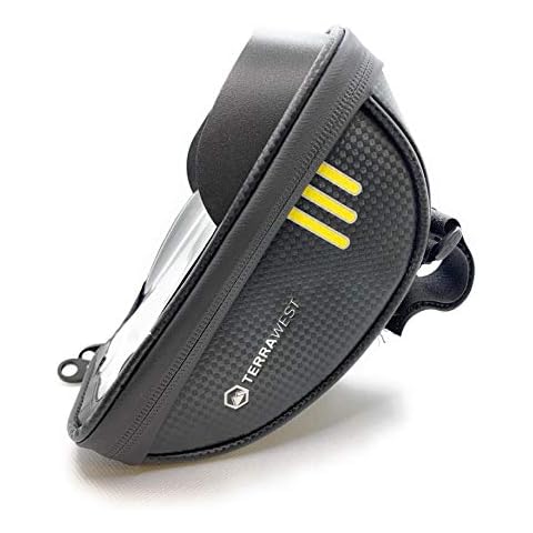 TerraWest Core Bike Phone Mount Pouch, Bicycle Phone Mount, Waterproof Touch Screen, Phone Holder for iPhone, Samsung, LG, Huawei, below 6.5 inches Cover