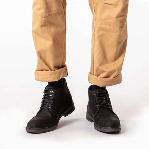 Image of Arkbird Men's Chukka Boots, Leather Ankle Dress Boot Casual Oxfords Lace Up Work Shoes