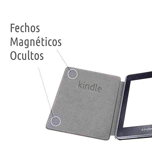 Capa para Kindle Paperwhite 2019-2021 (aparelho à prova d´água) - Couro PU - Rígida com Fecho magnét