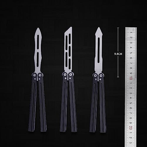 Image of Butterfly Toy Tool Metal Training Tool Dull Blade Folding Dull Tool Trainer Red