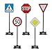 Produktbild JAMARA 460257 Traffic-Set-Grand A-mit 5 verschiedenen Verkehrsschildern, Montage durch zusammensteckbare Elemente, robuster/Leichter Kunststoff