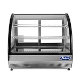Atosa Curved Glass Refrigerated Deli Case, Countertop