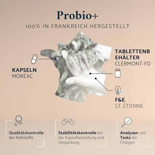 Apyforme - Milchsäurebakterien - Bis zu 60 Milliarden KBE/Tag - 10 Exklusive Bakterienstämme inkl. Lactobacillus - 60 Magensaftresistente Kapseln - Probio+