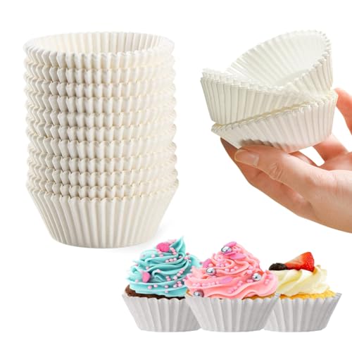 Catálogo para Comprar On-line Capacillos Walmart Top 10. 47 500 PCS Capacillos para Cupcakes, Tazas para Hornear de Tamaño Estándar, Forros Blancos para Magdalenas, para Magdalenas para Postres y Caramelos, Fiestas, Cumpleañoss (12 x 5...