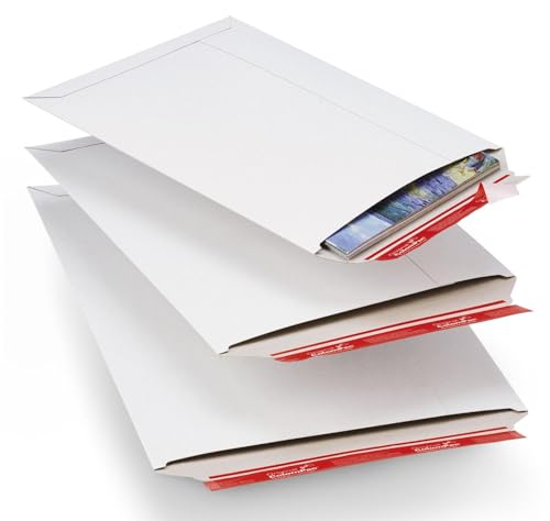 Sac à sandwich Colompac carton blanc A3 emballage rigide 32x45,5