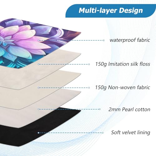 Funda Laptop Mandala Lotus 13-14 Pulgadas Resistente Agua miniatura 4