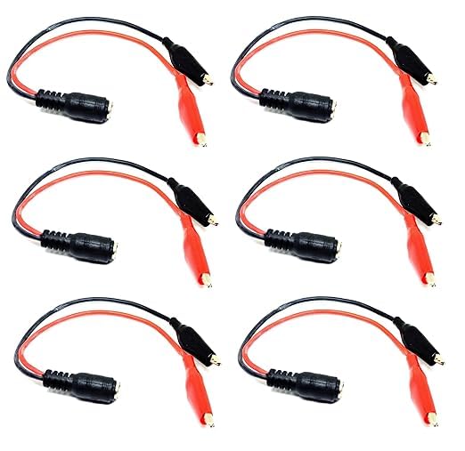 See full amazon price history chart for SP Electron Pack of 6 Pcs Female DC Jack Plug 5.5mm x 2.1mm with crocodile alligator clip 20 AWG silicone wire For CCTV, DC Connections, DIY Projects SP Electron Pack of 6 Pcs Female DC Jack Plug 5.5mm x 2.1mm with crocodile alligator clip 20 AWG silicone wire For CCTV, DC Connections, DIY Projects (B0CNVL8MM4) Amazon Price History, Amazon Price Tracker