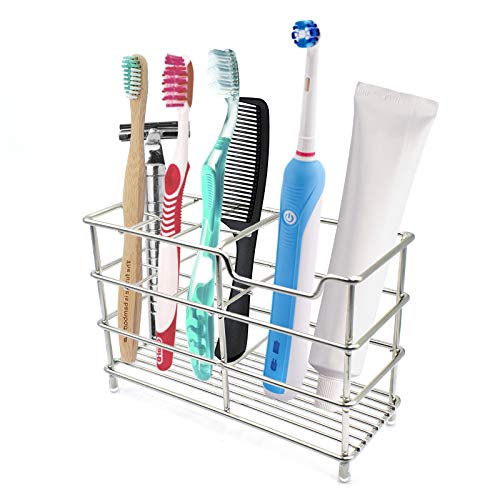 Stainless Steel Bathroom Toothbrush Soap Toothpaste Holder Stand