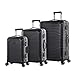 Produktbild Eminent Koffer-Set Gold Jetstream 3-teilig 1x Handgepäck Koffer Gr. S 1x Koffer Hartschale Größe M + L Aluminiumrahmen Extra-Eckenschutz 4 Doppelrollen 360° TSA Schloss Schwarz