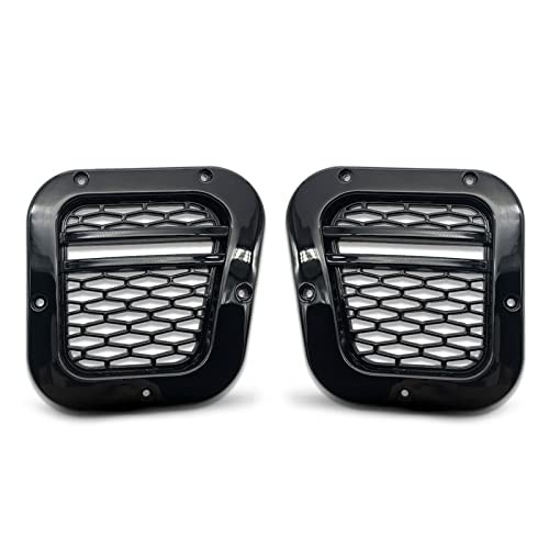 Rejilla de ventilación lateral para Land Rover Defender con acabado estirado y personalizado