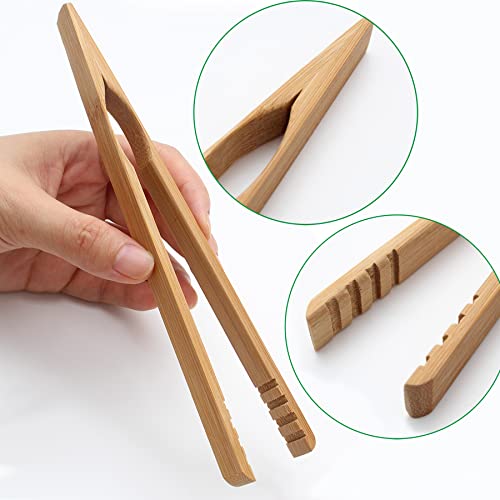 Miniatura 3 de Pinzas De Bambú,Cocina Pinzas Bambú,Pinzas De Cocina Madera,Pinzas Tostadas,Pinzas Para Barbacoa,Pinza De Bambu Reutilizables,Cocina,Comedor,Juego De Té,Tostadora,Ensalada,20cm,1 Pieza