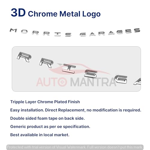 Image of Morris Garage Self Adhesive | Metal Sticker Logo Badge 3D Emblem Car Sticker
