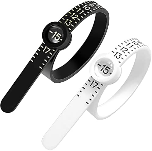 Weißes Ringmaßband - EU Ringgrößen | Auf Lager! | Trendhim