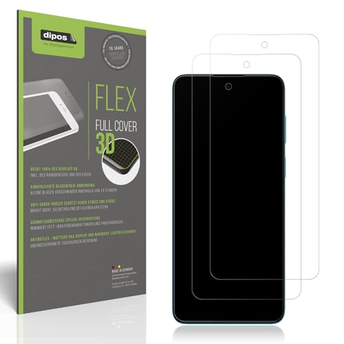 dipos Flex 2X Schutzfolie matt passend für Motorola Moto G22, Antireflex, 100prozent Bildschirmabdeckung, Fingerprint-Kompatibel, Hülle-Friendly, Full Cover Bildschirmschutz Folie