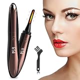 Heated Eyelash Curlers,Electric Eyelash Curler,LED Display,Natural Curling 24H Long Lasting,A Fast-Forming,Natural-Looking,Long-Lasting for Women Gifts (Black)