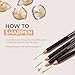 Wunderbrow Micro-Classic Brow Pencil, 2.5mm tip for precision filling, Vegan and Cruelty Free (Black/Brown)