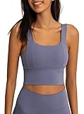 IHOT Sports Bra for Women, Longline Padded Sports Bras Medium Support Yoga Bra with Removable...