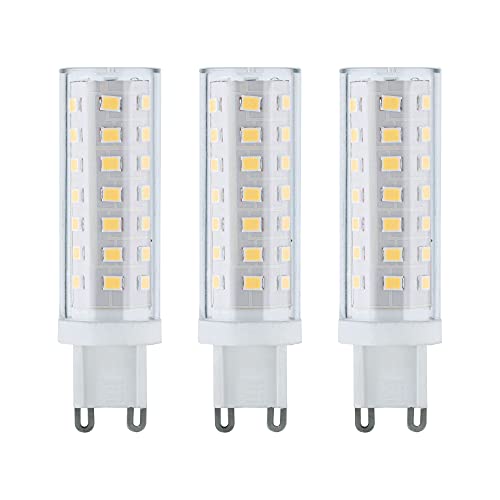 Paulmann 28801 LED lamp Set of 3 pin Base Neutral White 3x5 watts Energy-Saving lamp Clear Lighting Lamps 4000 K G9