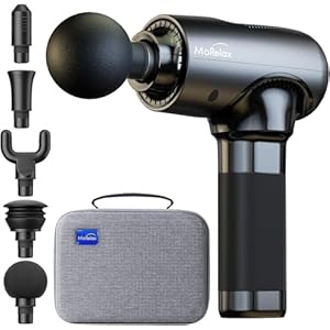 cotsoco Massage Gun Deep Tissue,Portable Percussion Muscle Massager for Whole Body Back Pain Relief,Electric Handheld Sport Massager with 5 Massage Heads 5 Speed