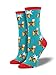 Socksmith Womens' Novelty Crew Socks "Pop-arazzi" - 1 pair (Turquoise) OS