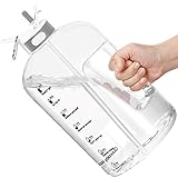 💎 【Consejos de compra】La botella de 1 galón de 2.5L y 1.5L está hecha de PETG que no es apta para lavavajillas, la botella de 1L y 800ml está hecha de Tritan, que es apta para lavavajillas.