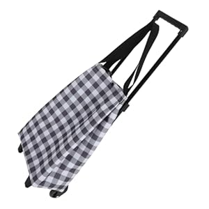 FRCOLOR Faltbarer Einkaufswagen mit Ausziehbarem Griff Leichter Stabiler Marktwagen mit Klappbare Tasche für Kleine Einkäufe für Supermarkt und Reise Wiederverwendbar